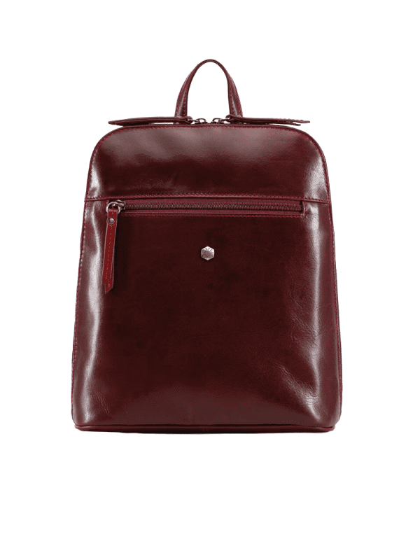 Jekyll & Hide - slim ladies backpack - rust