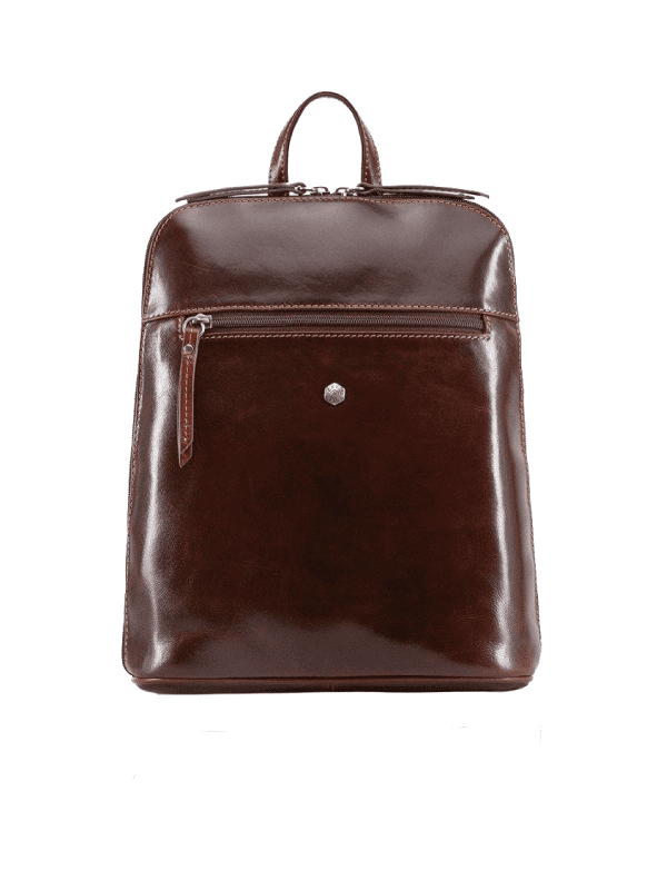 Jekyll & Hide - slim ladies backpack - tobacco