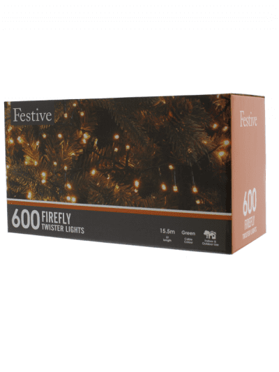 Festive - 600 Firefly lights - warm white, outdoor living and garden lights