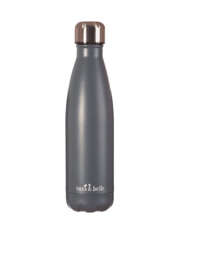 Sass & Belle grey steel water bottle, gifts