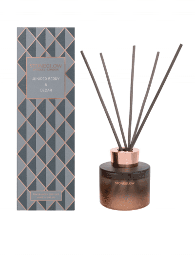 StoneGlow - juniper & cedar reed diffuser with gift box