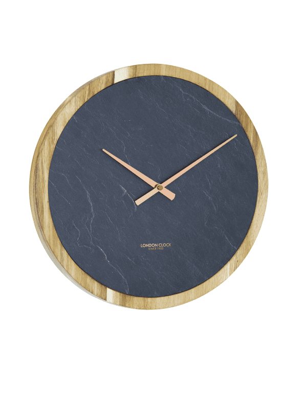 London Clock - circular carbon wall clock