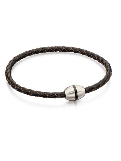 Fred Bennett - skinny brown leather bracelet