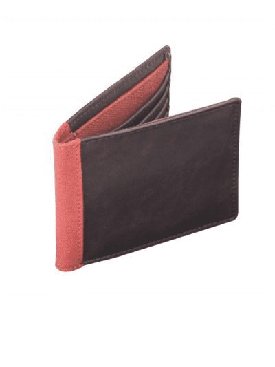 Jacob Jones wallet - brown & orange