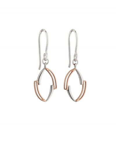 Fiorelli - rose gold & silver earrings