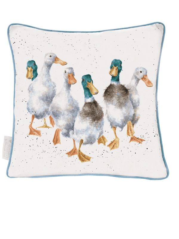 Wrendale cushion - ducks on a neutral background, home decor