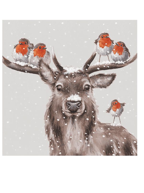 Wrendsale Christmas card set - stag