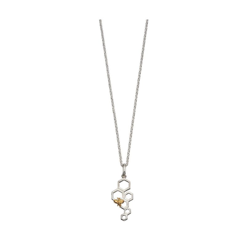 Bee and Honeycomb Pendant | Women's Fashion | Bennetts of Derby
