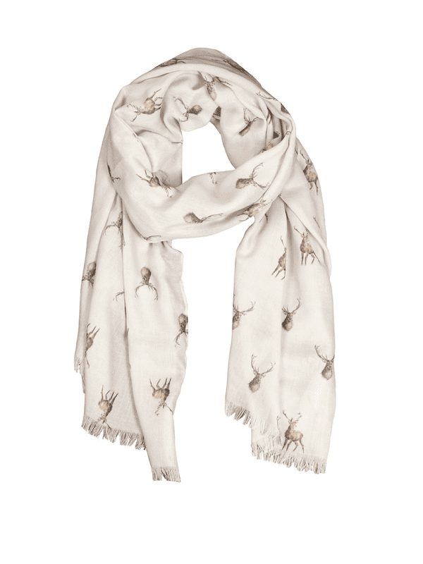 Wrendale stag scarf