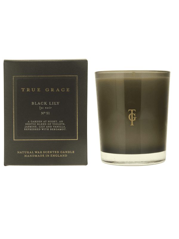 True Grace - black lily candle