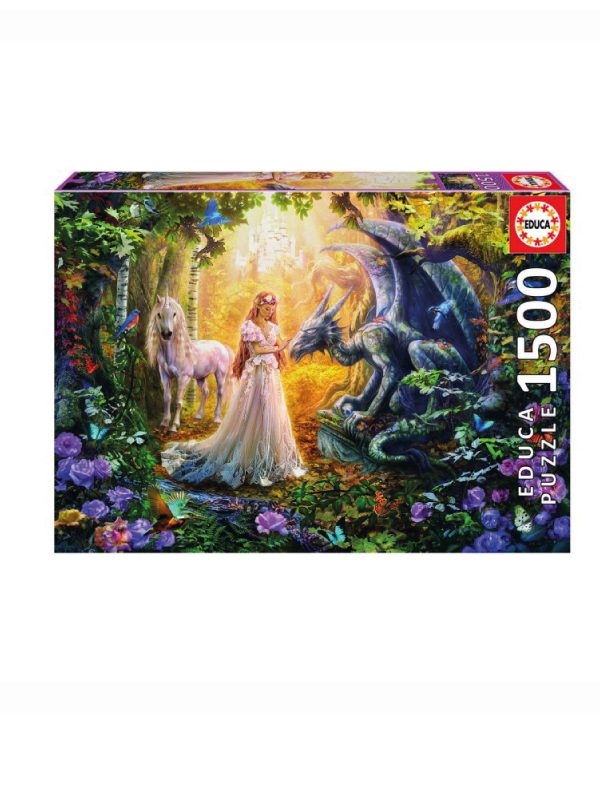 Educa - 1500 piece jigsaw - princess & dragon