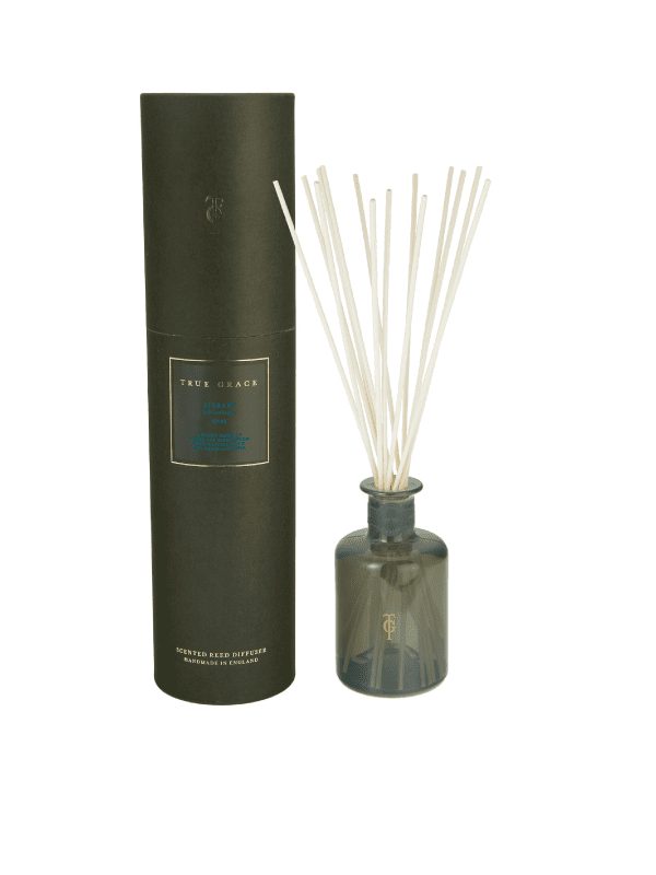True Grace - library reed diffuser with green presentation box