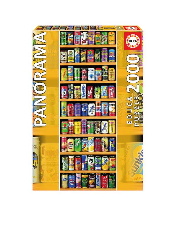 Educa - 2000 piece jigsaw - soft drinks cans