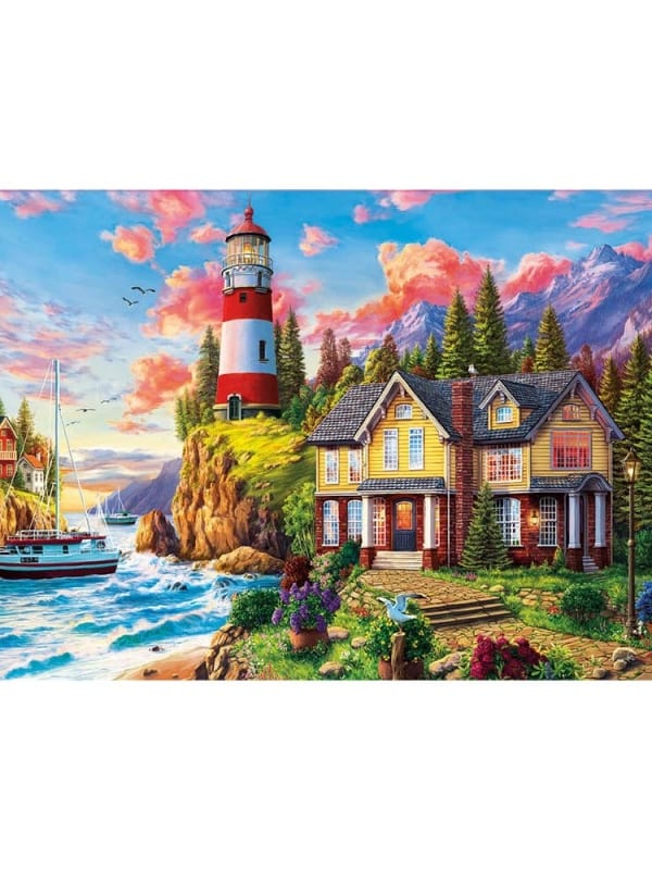 Educa lighthouse and cottage puzzle