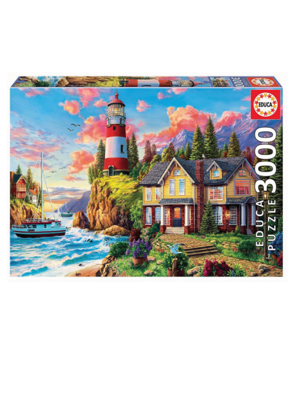 Educa Lighthouse and Cottage 3000 piece jigsaw