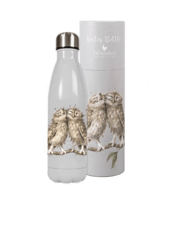 Wrendale birds of a feather water bottle, gifts