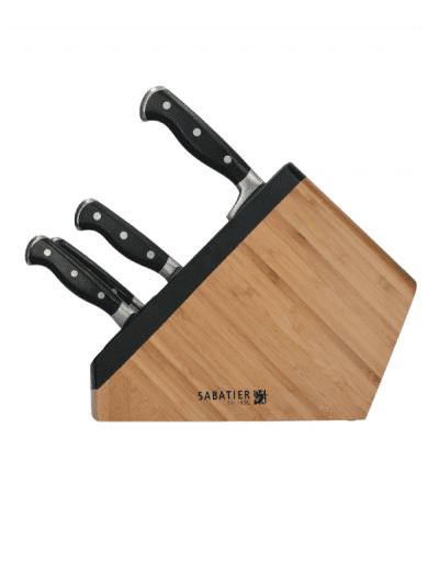 Sabatier Four piece knife set and block, kitchen accessory