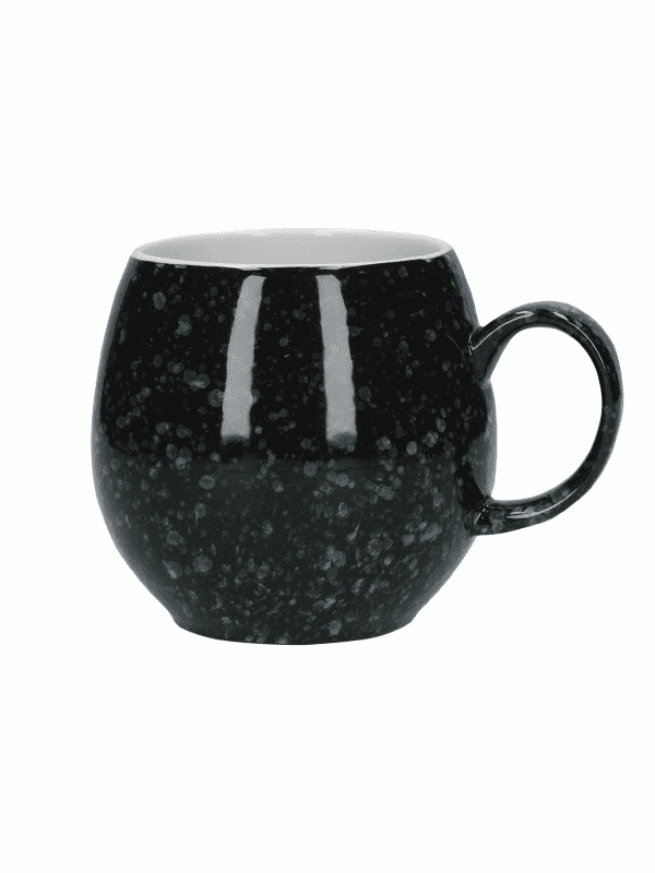 London Pottery mug - blacked flecked white, kitchen and homeware