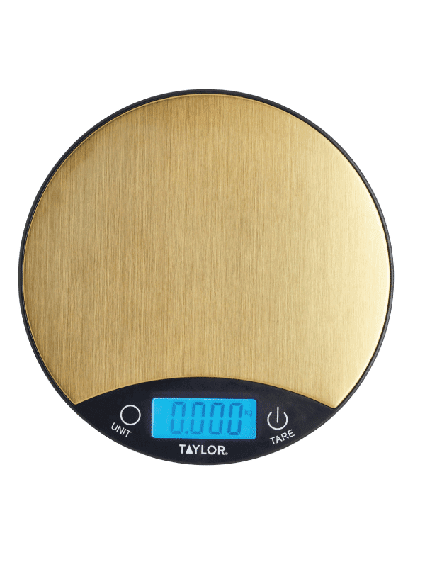 Taylors Eye Witness 5kg digital scales - brass and black, kitchen accessory