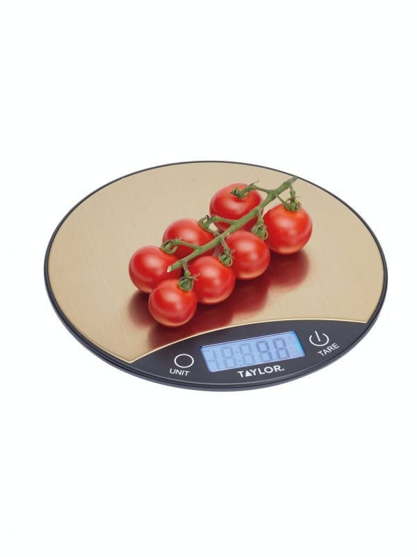 Taylors Eye Witness 5kg digital scales - brass