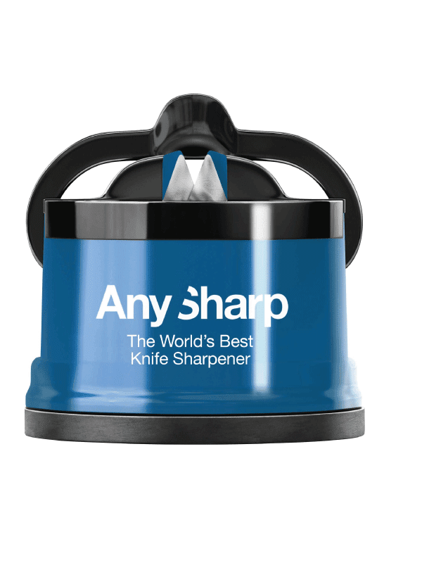 Anysharp knife sharpener blue kitchen accessory