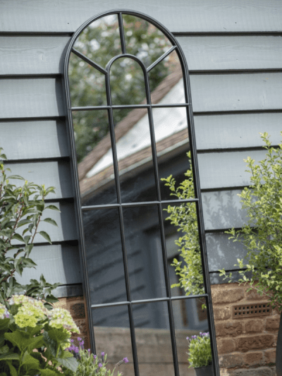 garden trading fulbrook arched outdoor mirror