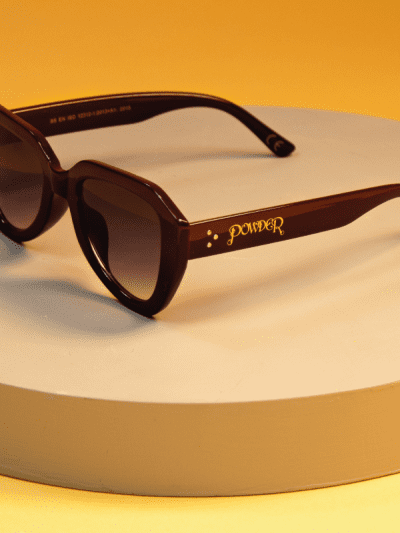 powder burgundy sunglasses