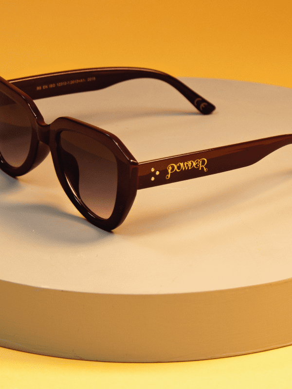 powder burgundy sunglasses