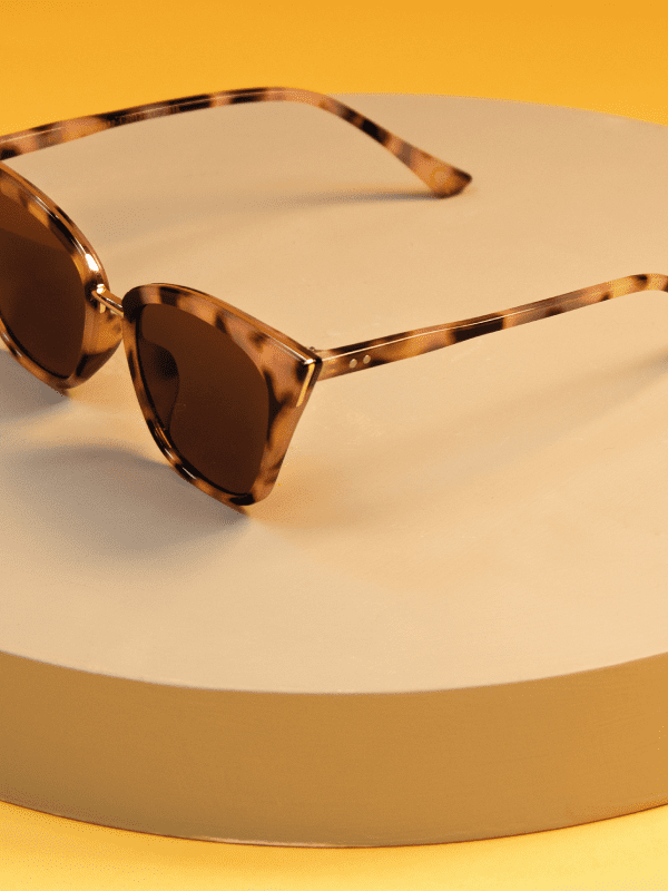 powder tortoise shell sunglasses