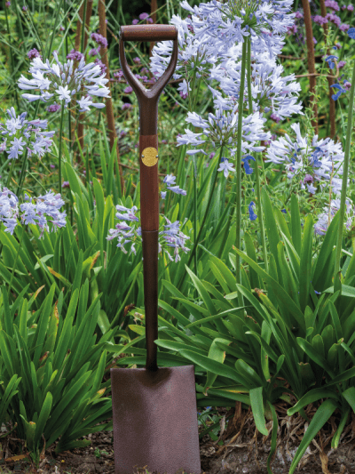 Garden space dug into soil in a garden