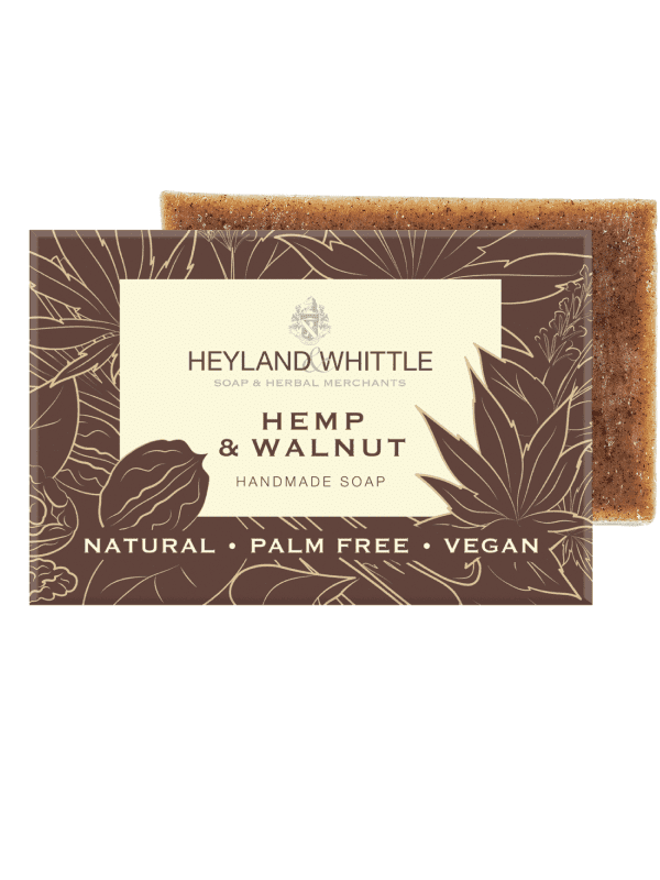 heyland and whittle hemp and walnut soap