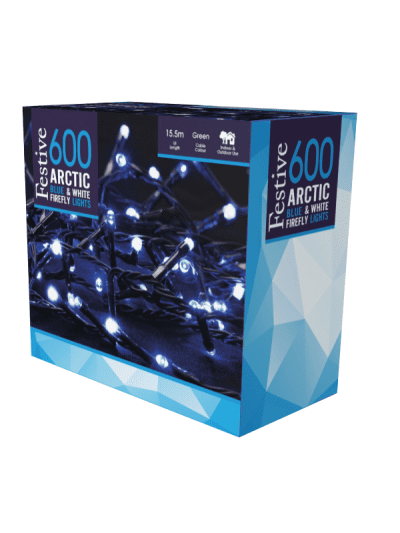 Festive - 600 arctic firefly lights, outdoor living and garden lighting