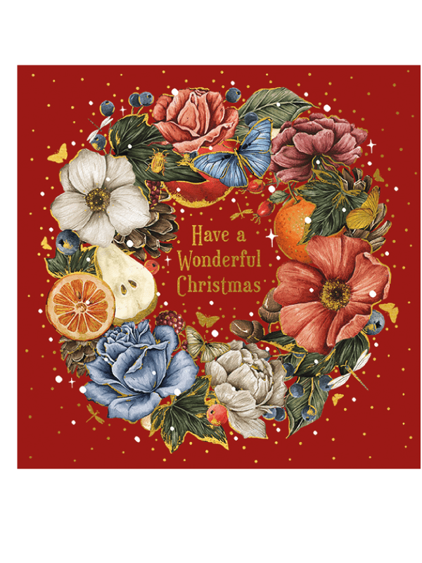 the art file decadence wreath greetings cards