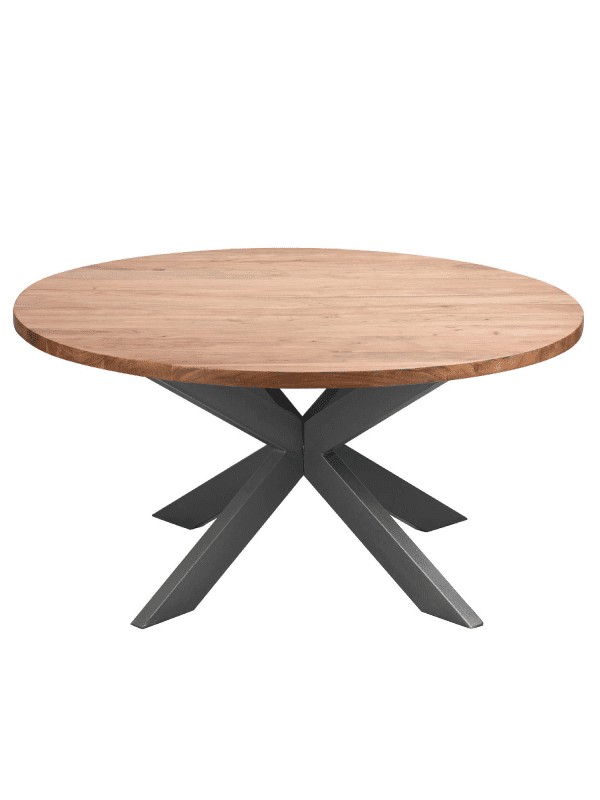 live edge round dining table