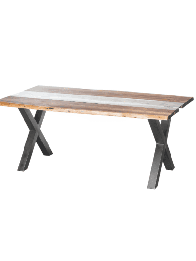live edge collection river dining table