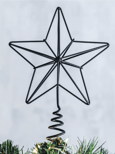 garden trading wire star tree topper