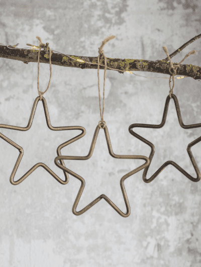 garden trading set of 3 cromwell hanging stars