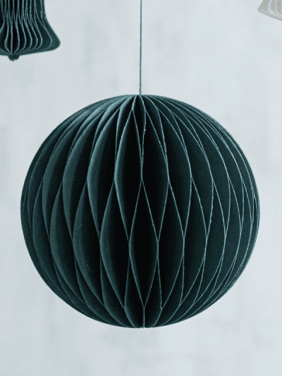 garden trading large Maddox paper bauble - forest green