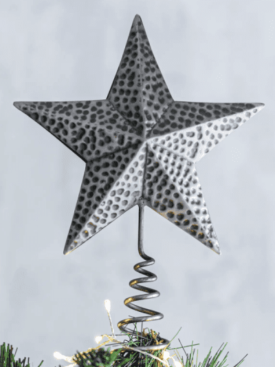 garden trading pewter tree topper star