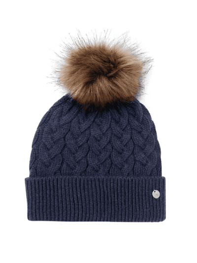 joules navy Elena cable hat