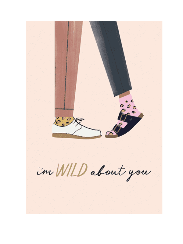 the art file - wild about you valentines card