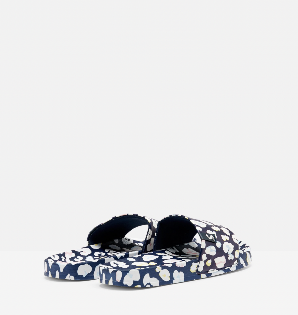 Poolside Sliders Blue Leopard Print Bennetts of Derby