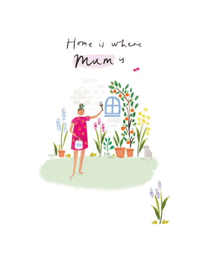 the art file - home is where mum is mother's day cards