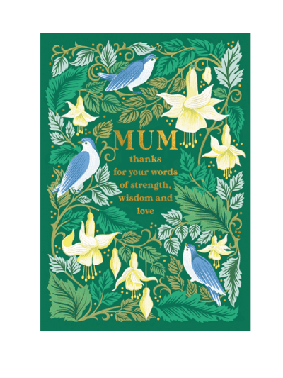 the art file - strength wisdom love mothers day card