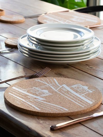 Ebb and Flo Cork Mats by Love Liga