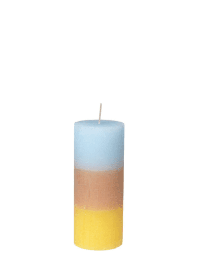 Rainbow Pillar Candle Pineapple Cloud