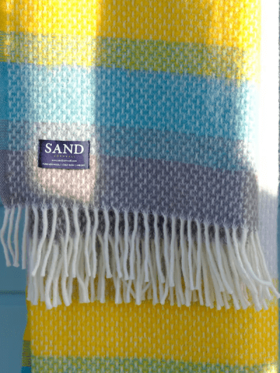 Porthmeor Beach St Ives Pure New Wool Sand Blanket