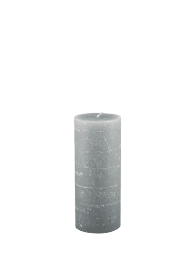 Grey Rainy Day Pillar Candle