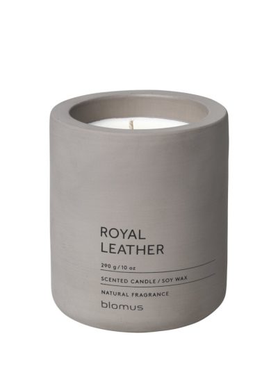 Blomus Scented Candle Large Royal Leather FRAGA