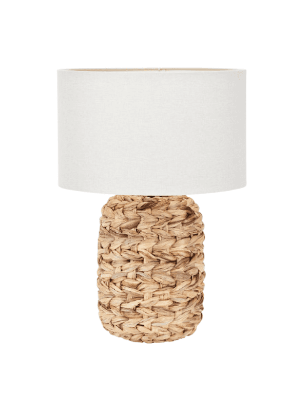 Zadi Natural Plaited Tall Water Hyacinth Table Lamp - Image 2
